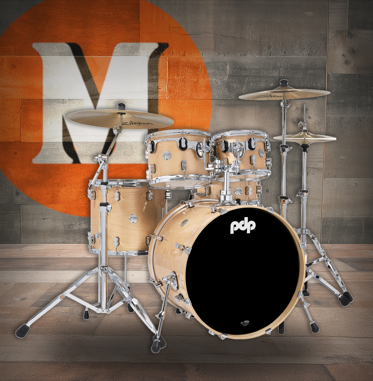 PDP Concept Maple 5-Piece Shell Pack - Natural Lacquer (PDCM2215NA)