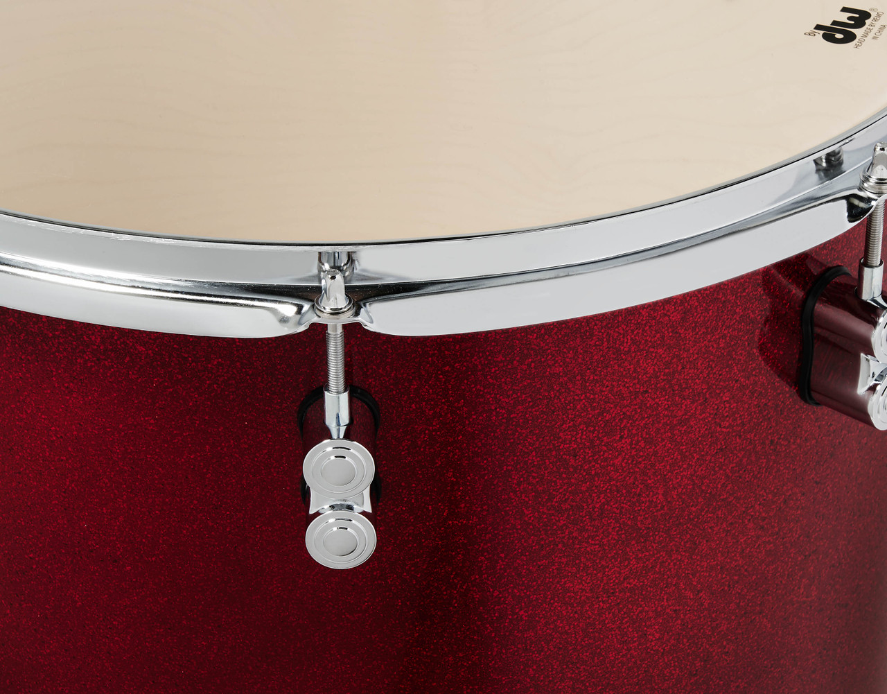 PDP Concept Maple 5-Piece Shell Pack - Red to Black Fade Lacquer w/Chrome Hardware (PDCM2215RB) | Musician Madness