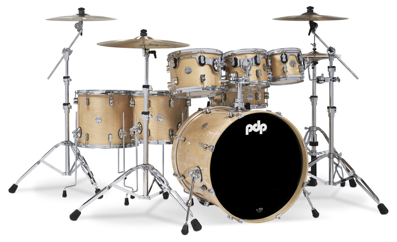 PDP Concept Series 7-Piece Maple Shell Pack - Natural Lacquer (PDCM2217NA) | Musician Madness