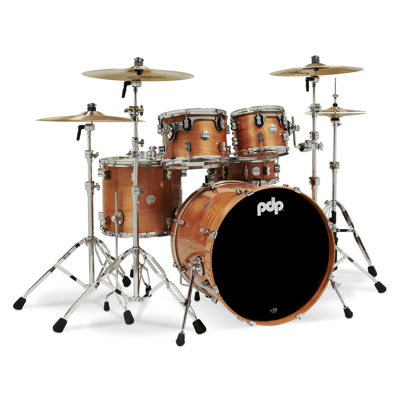 PDP Concept Exotic Series 5-Piece Maple Shell Pack - Honey Mahogany (PDCMX2215HM) | Musician Madness