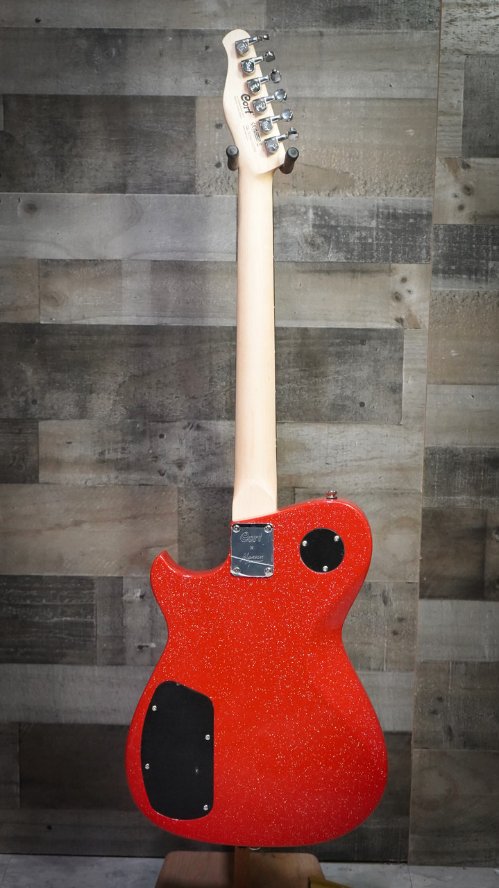 Cort Manson MBM-2H Red Sparkle Electric Guitar | Musician Madness