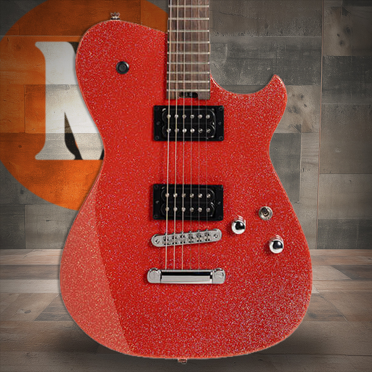 Cort Manson MBM-2H Electric Guitar - Red Sparkle (MBM2HRED)