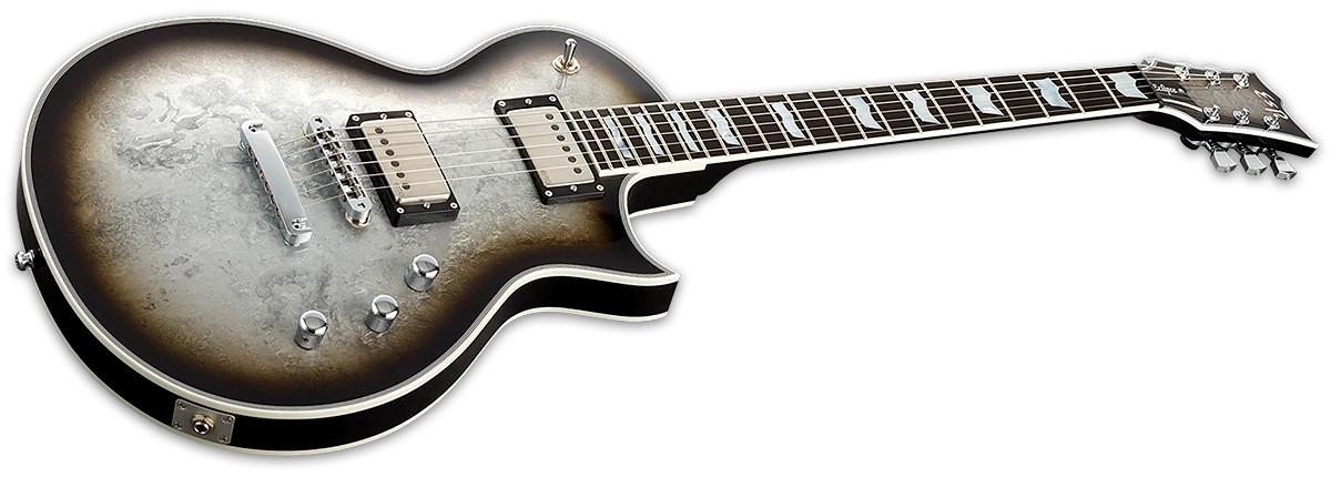 ESP Eclipse Custom - Silver Liquid Metal Burst (EECCTMSLMB) | Musician Madness