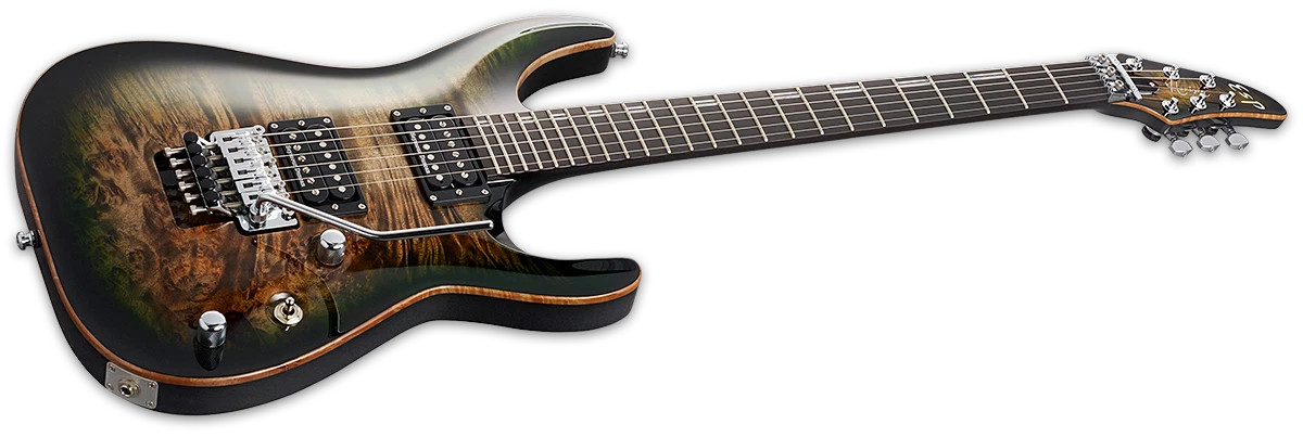 ESP Horizon FR CTM - See Thru Black Blast (EHORCTMFRBMSTBLKB) | Musician Madness