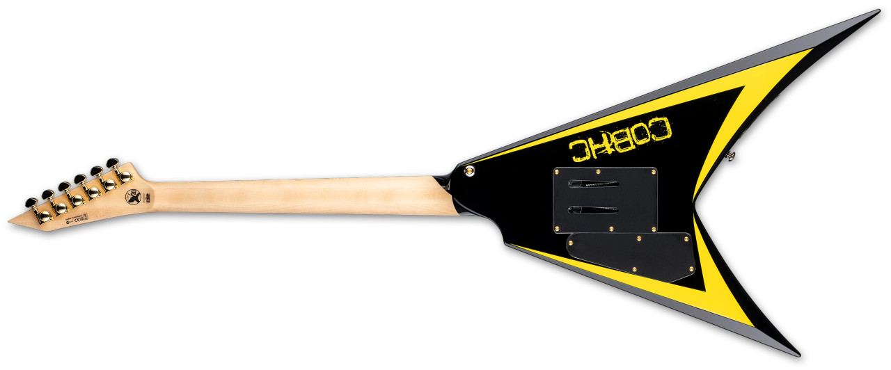 ESP LTD Alexi Laiho Arrowhead 20Th Anniversary - Black w/Yellow Pinstripe (LALEXIARROWHEADSE) | Musician Madness