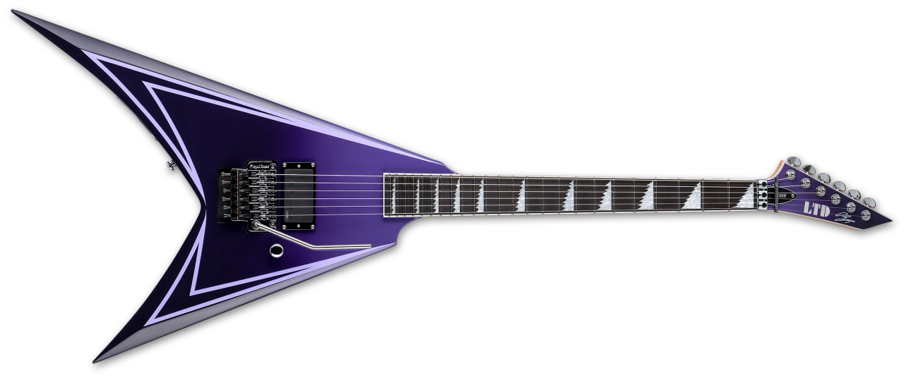 ESP LTD Alexi Hexed Sawtooth - Purple Fade w/ Pinstripes (LALEXIHEXED) | Musician Madness