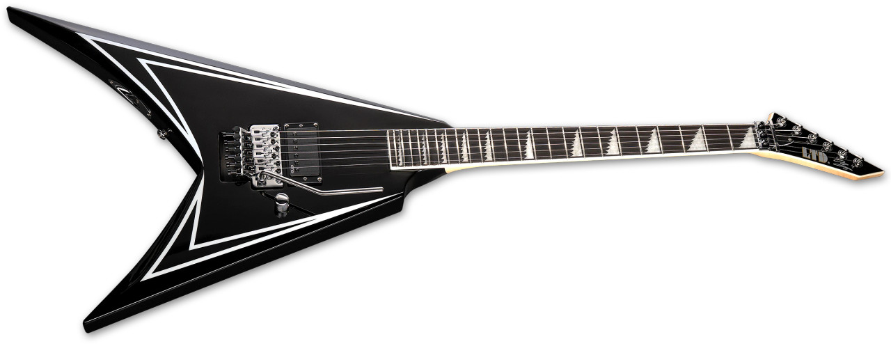 ESP LTD Alexi Laiho Sawtooth 20Th Anniversary - Black w/White Pinstripe (LALEXISAWTOOTHSE)