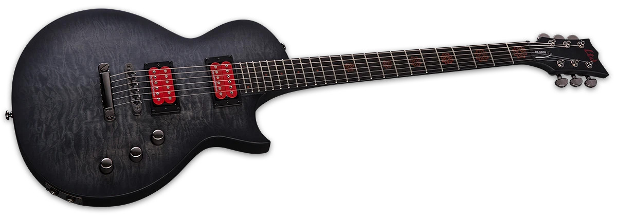 ESP LTD Ben Burnley BB-600 Baritone - See Thru Black Sunburst Satin (LBB600BQMSTBLKSBS) | Musician Madness