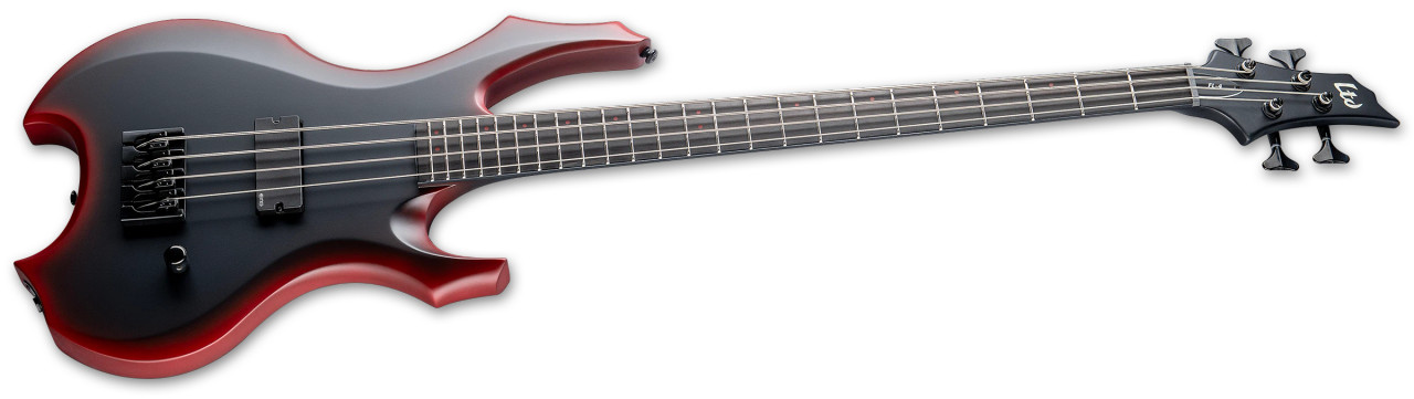 LTD Fred Leclercq FL-4 - Black Red Burst Satin (LFL4BLKREDBS