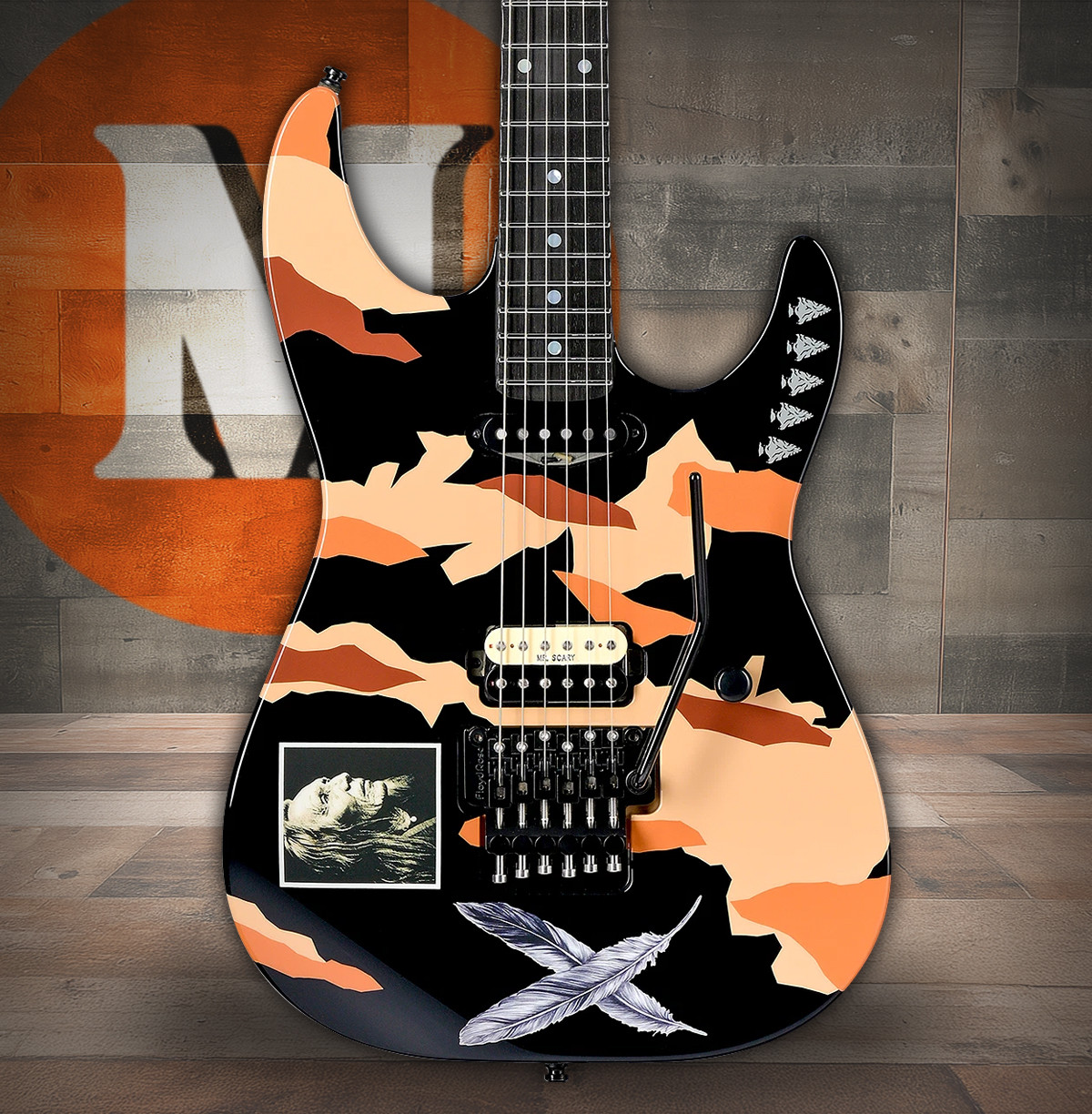 ESP George Lynch Desert Eagle - Black w/ Graphic (EGLDESERTEAGLE)