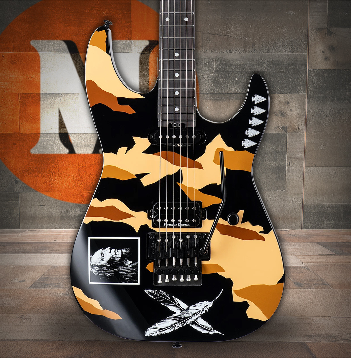 ESP LTD George Lynch Desert Eagle - Black w/ Graphic (LGLDESERTEAGLE) | Musician Madness