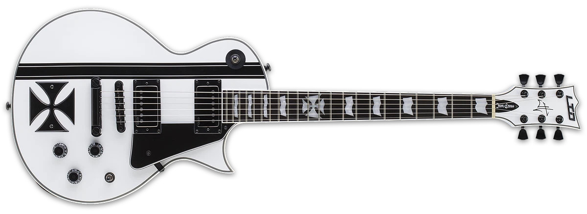 ESP LTD James Hetfield Iron Cross - Snow White (LIRONCROSSSW)