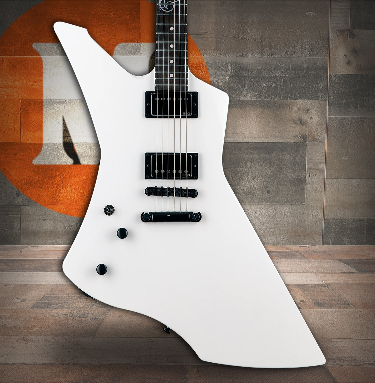 ESP LTD James Hetfield Snakebyte - Satin White LH (LSNAKEBYTESWLH)