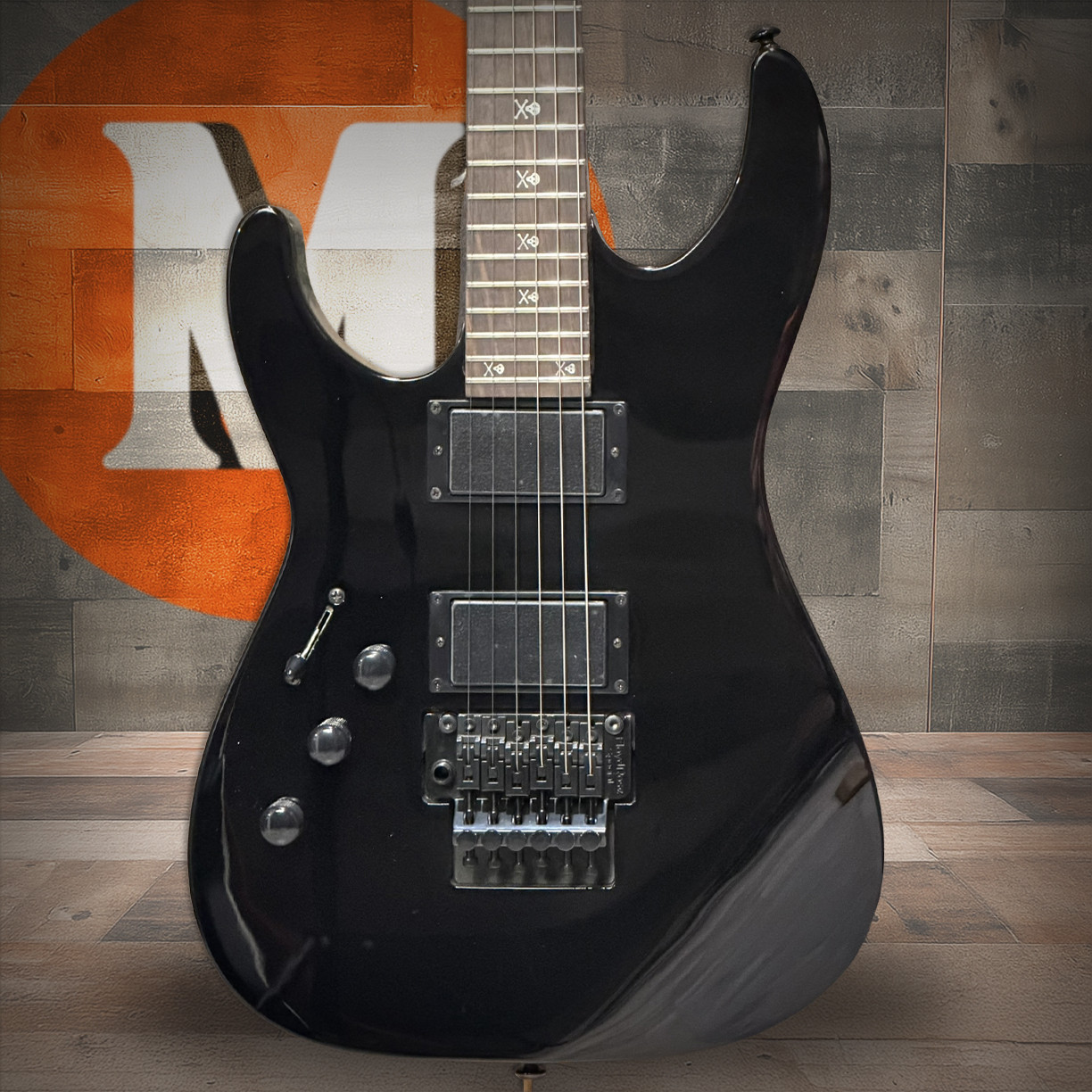 ESP LTD KH-202 Left Hand Electric Guitar - Black (LKH202LH)|Musician Madness