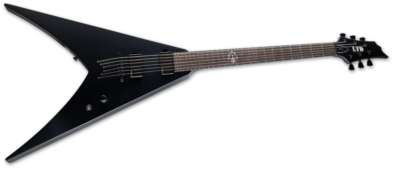 ESP LTD HEX-6 - Black Satin (LHEX6BLKS) | Musician Madness