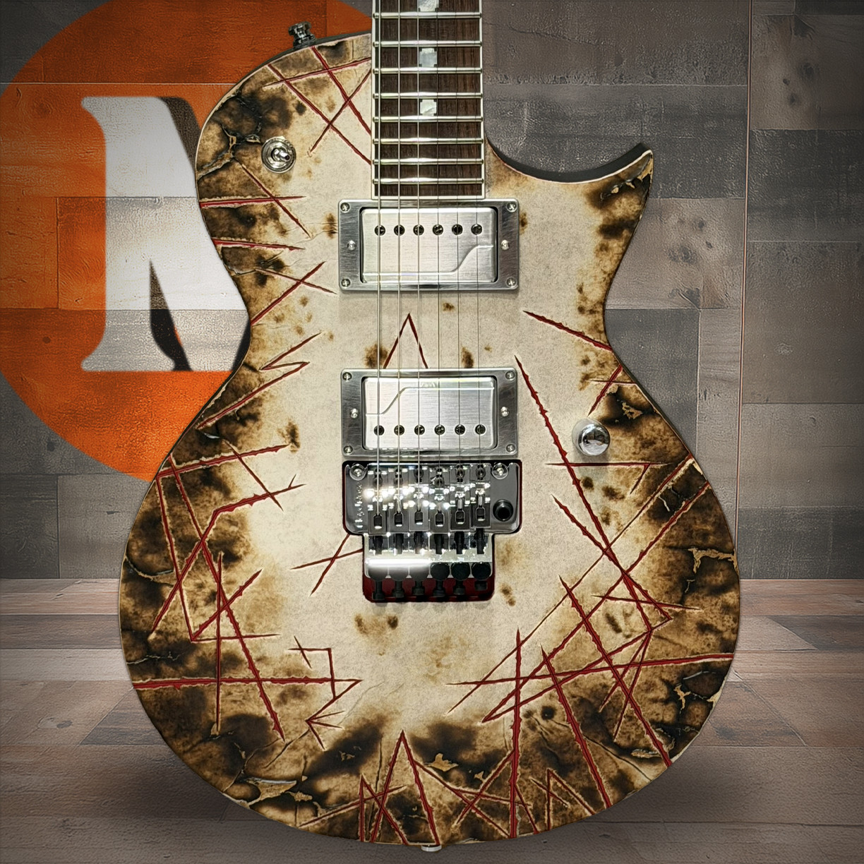 ESP RZK-II Richard ZK Electric Guitar - Burnt (ERZKIIF) | Musician Madness