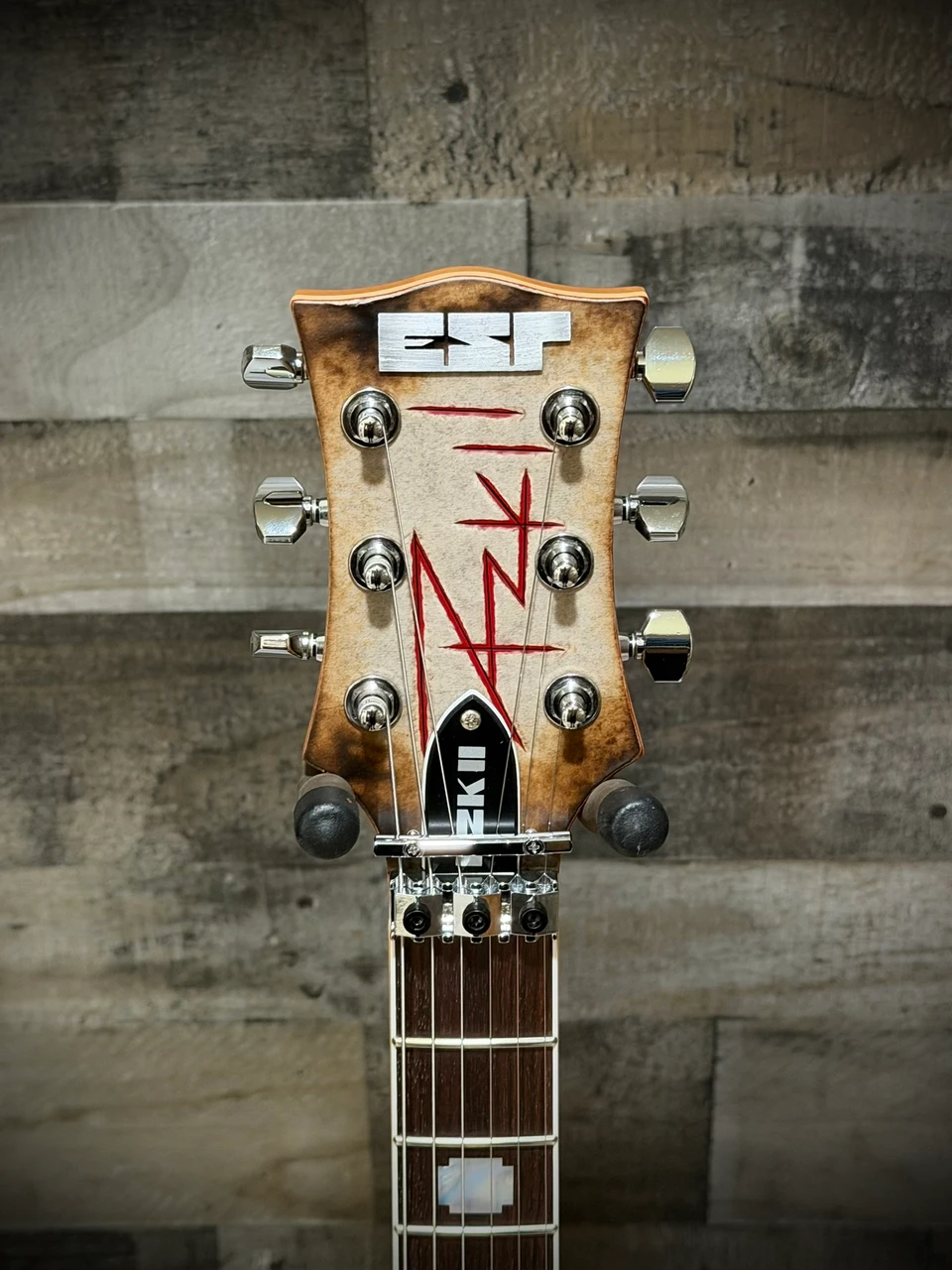 ESP RZK-II Richard ZK Electric Guitar - Burnt (ERZKIIF) | Musician Madness
