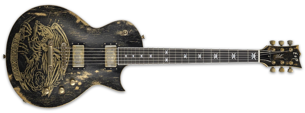 ESP ESP Will Adler Warbird Distressed Black FL (EWILLWARBIRDDBFL)