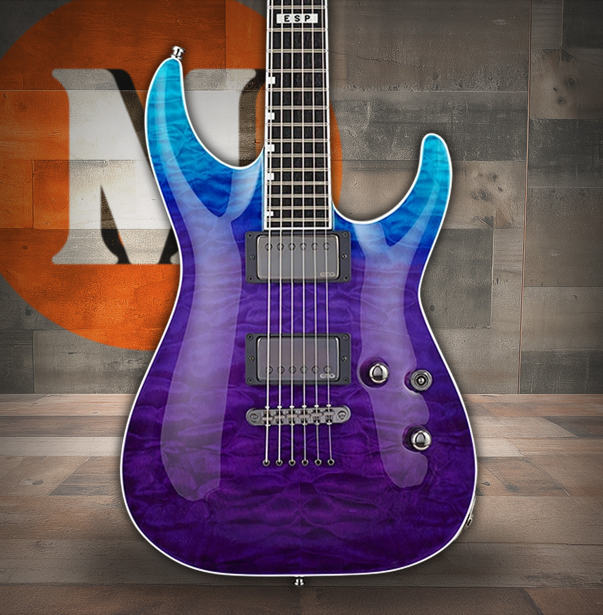 ESP E-II Horizon NT-II - Blue Purple Gradation (EIIHORNTIIBPG)