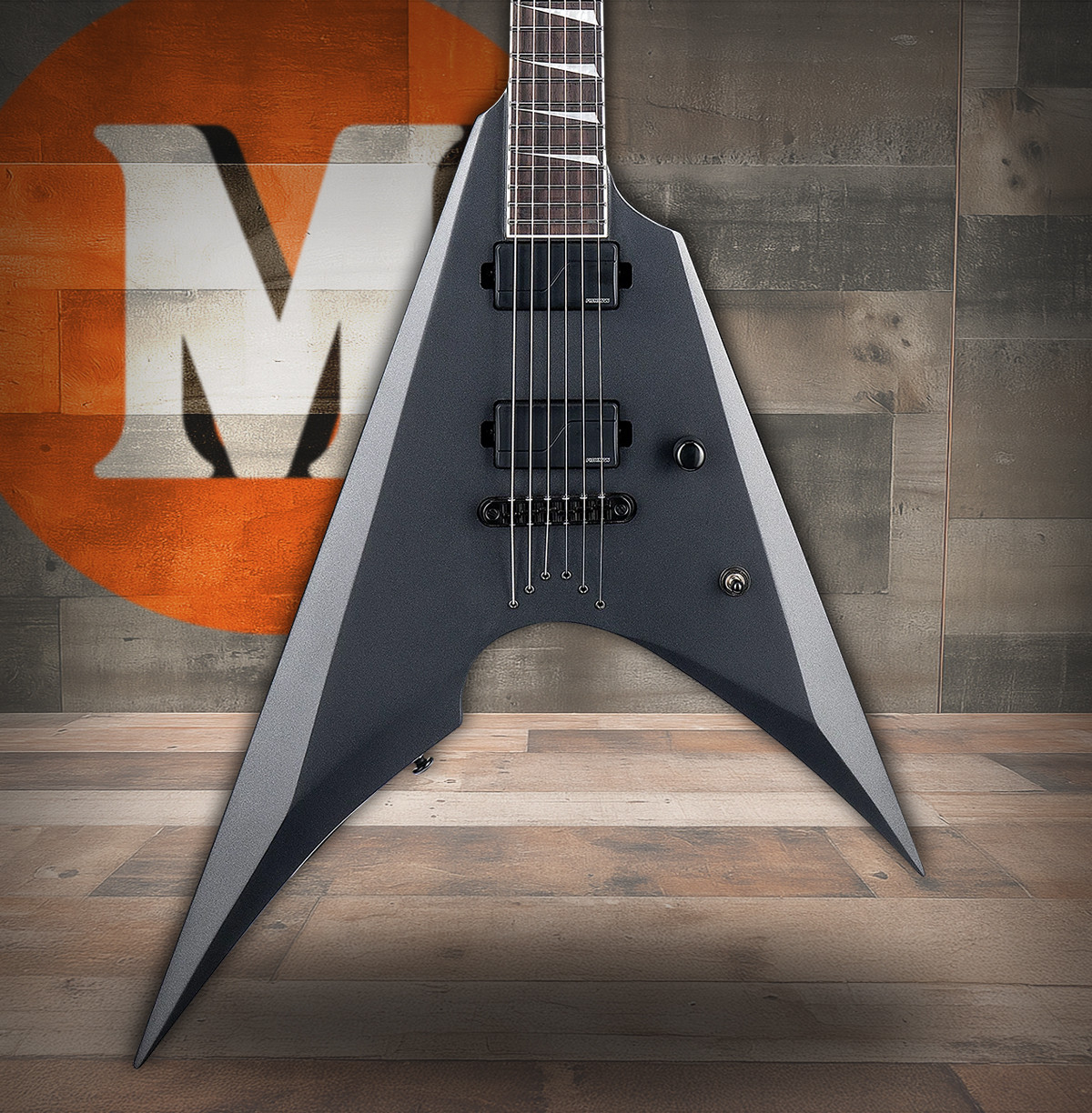 ESP LTD Arrow-1000NT - Charcoal Metallic Satin (LARROW1000NTCHMS)