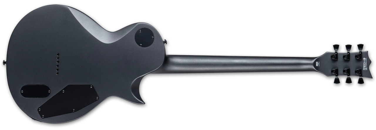 ESP LEC1000 Baritone Charcoal - Metallic Satin LH (LEC1000BCHMSLH) | Musician Madness