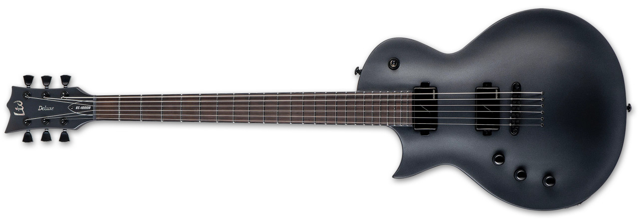 ESP LEC1000 Baritone Charcoal - Metallic Satin LH (LEC1000BCHMSLH)