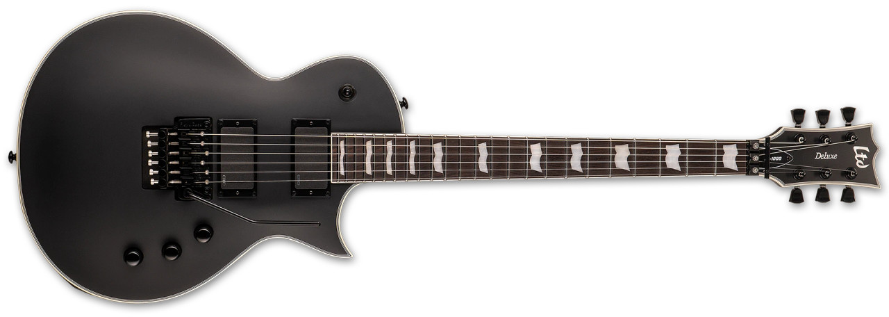 ESP LTD EC-1000 FR - Black Satin EMG (LEC1000FRBLKS)