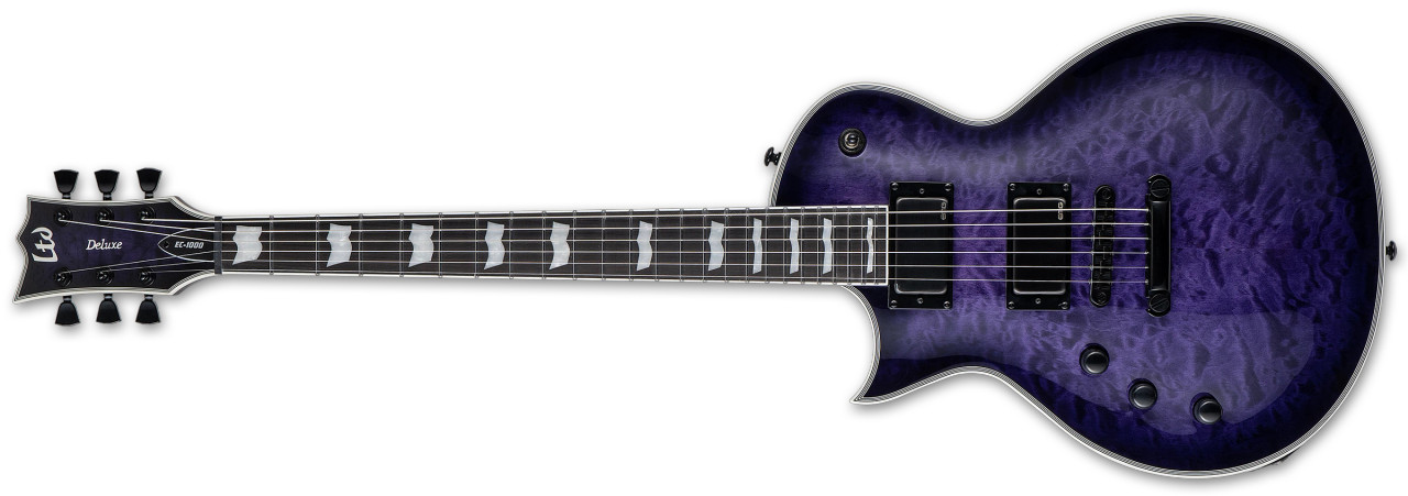 ESP LTD EC-1000 QM See Thru Purple SB LH (LEC1000QMSTPSBLH) | Musician Madness