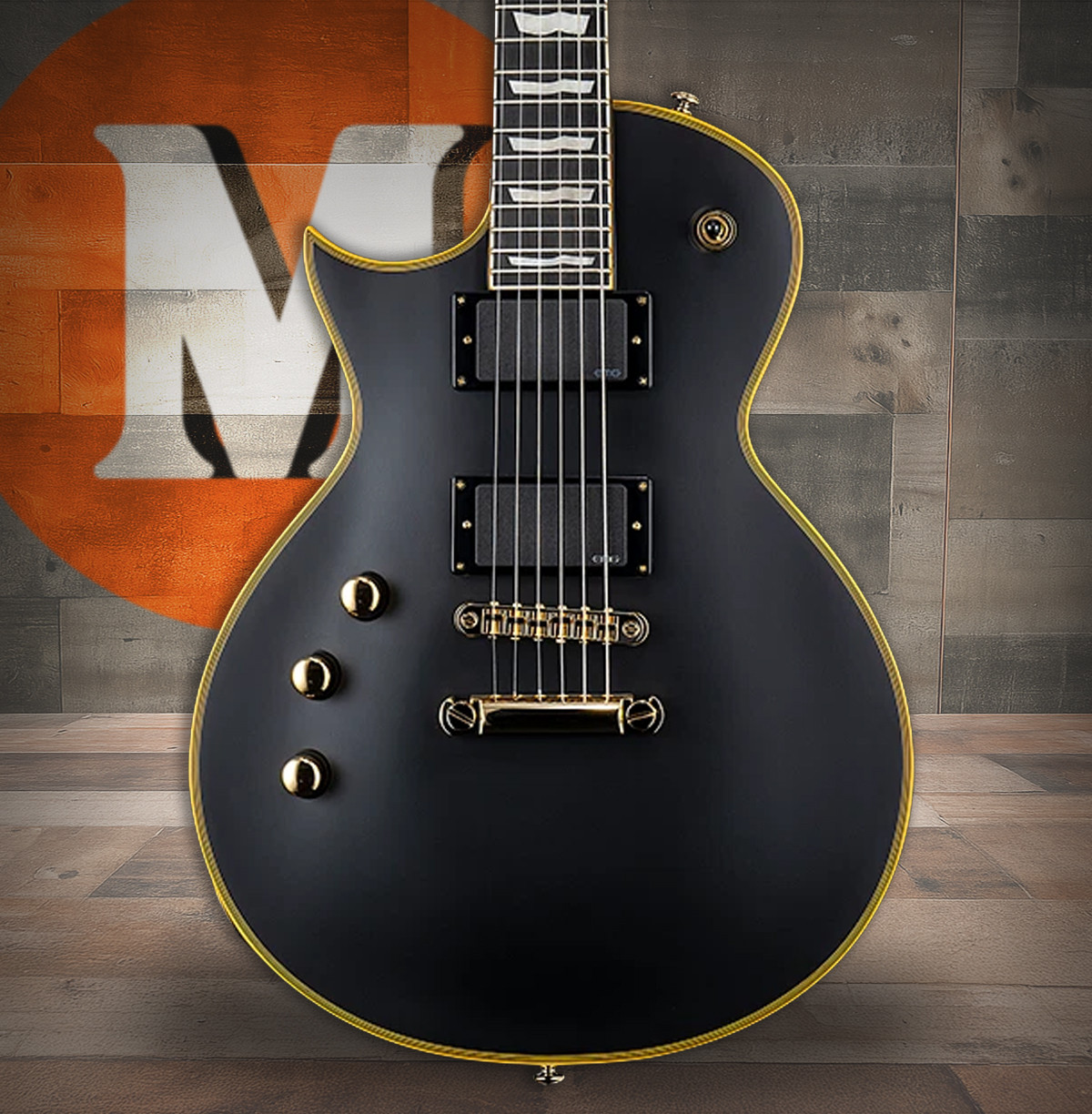 LTD EC-1000 Vintage Black EMG LH (LEC1000VBLKLH) | Musician Madness