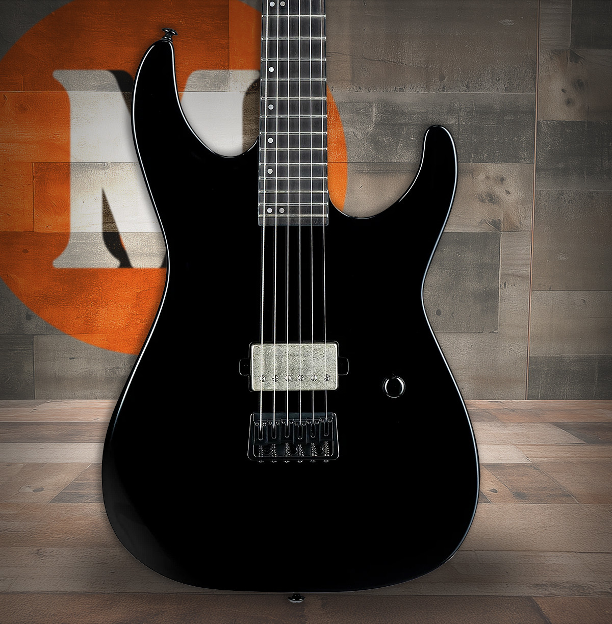 ESP LTD M-201 Baritone HT - Black (LM201BHTBLK)