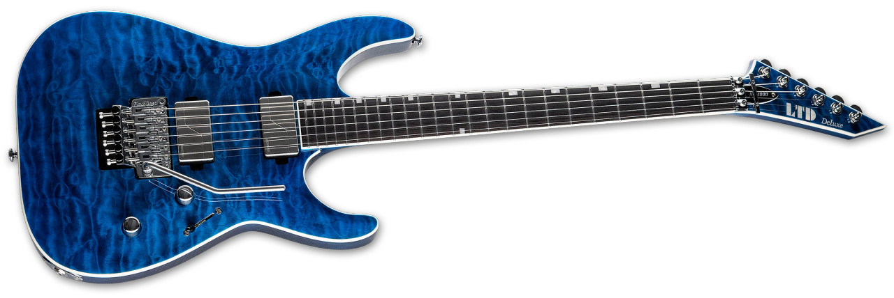 LTD MH-1000 QM - Black Ocean (LMH1000QMBLKOC) | Musician Madness
