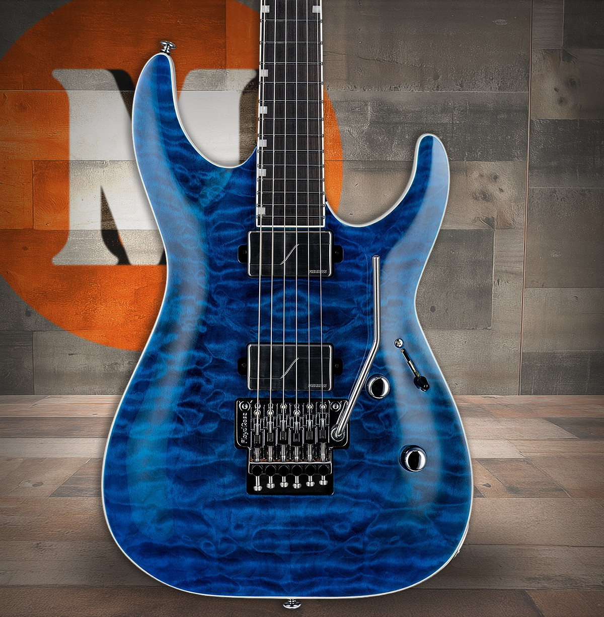 LTD MH-1000 QM - Black Ocean (LMH1000QMBLKOC) | Musician Madness