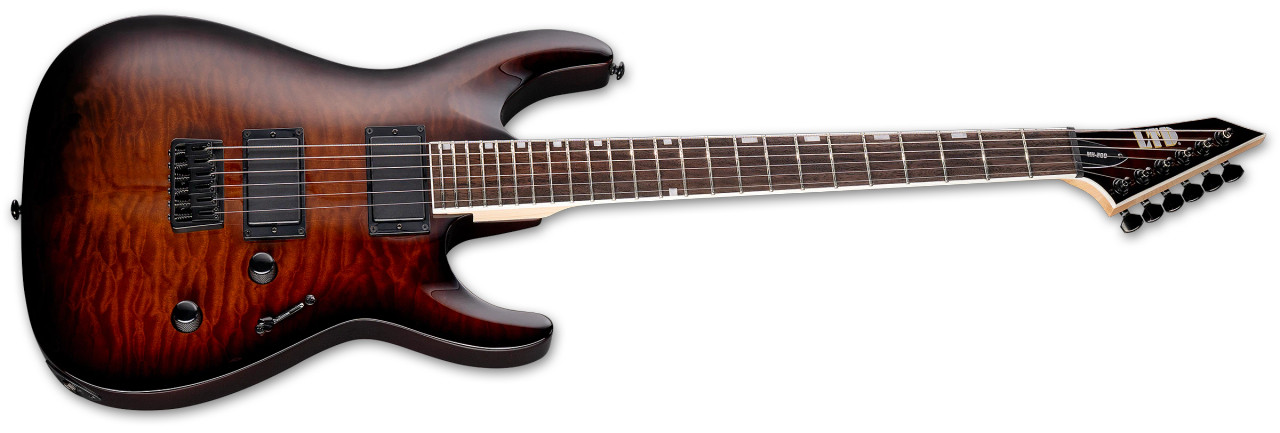 ESP LTD MH-200HT/QM - Dark Brown Sunburst (LMH200HTQMDBSB) | Musician Madness