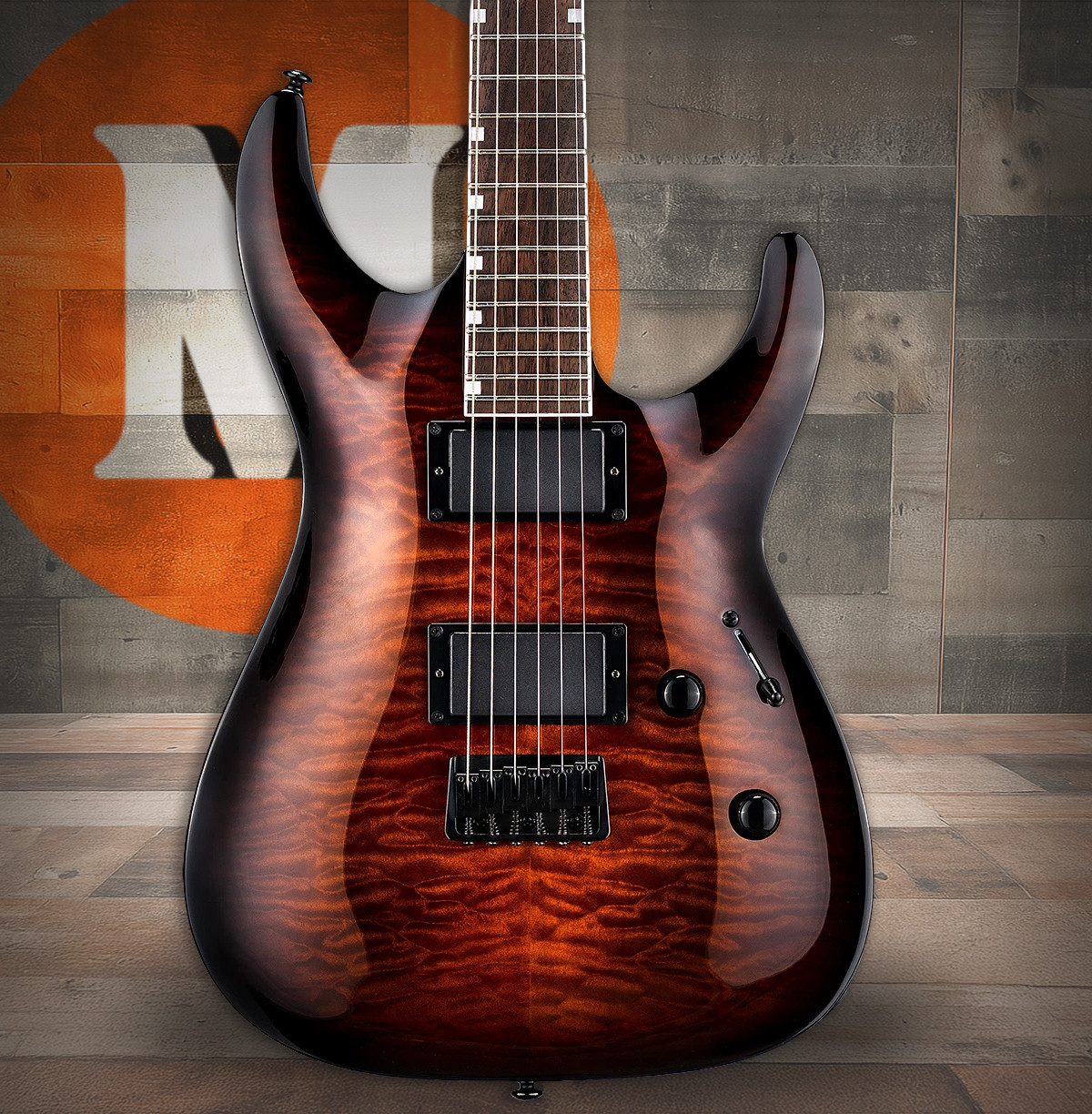 ESP LTD MH-200HT/QM - Dark Brown Sunburst (LMH200HTQMDBSB) | Musician Madness