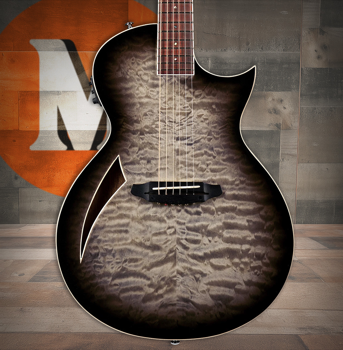 ESP LTD TL-6 QM Charcoal Burst (LTL6QMCHB)