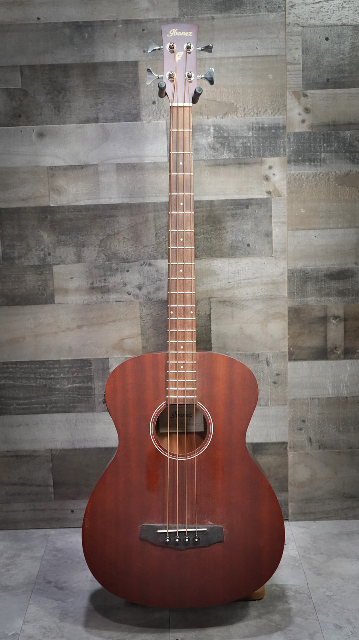 Used Ibanez PCBE12MH Natural Acoustic Bass Guitar (PCBE12MH)