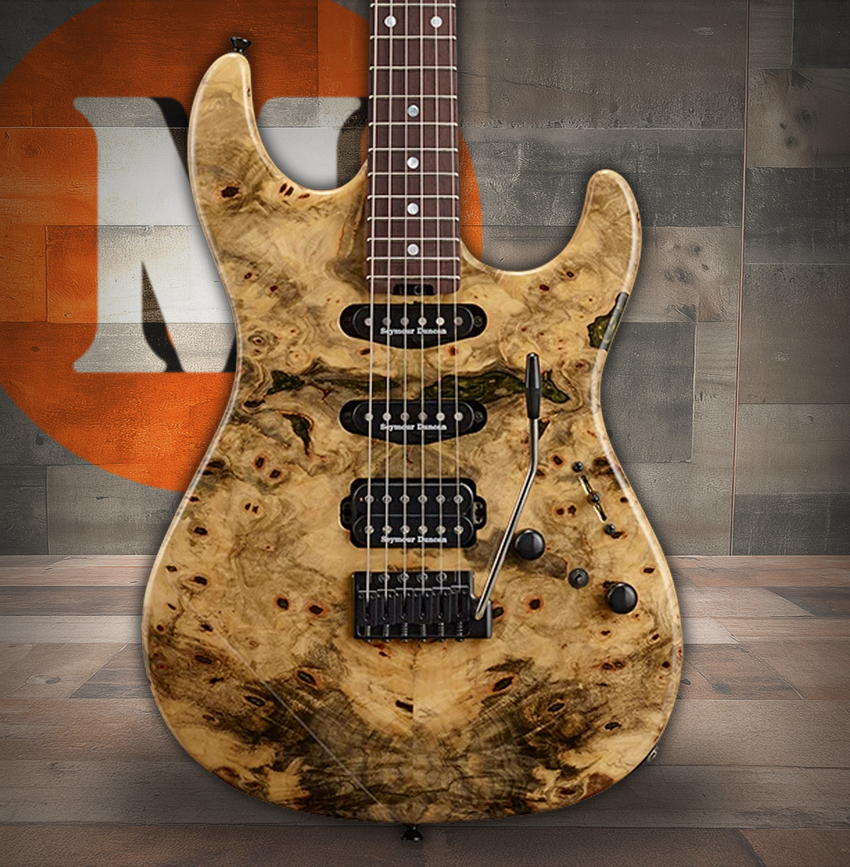 ESP SNAPPER-CTM Buckeye Burl - Natural (ESNAPCTMRBUCKBNTL)