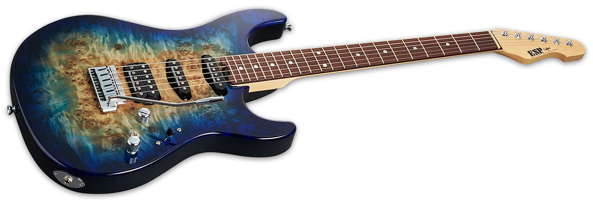 ESP SNAPPER-CTM - Nebula Blue Burst (ESNAPCTMPBHRNBLUB) | Musician Madness