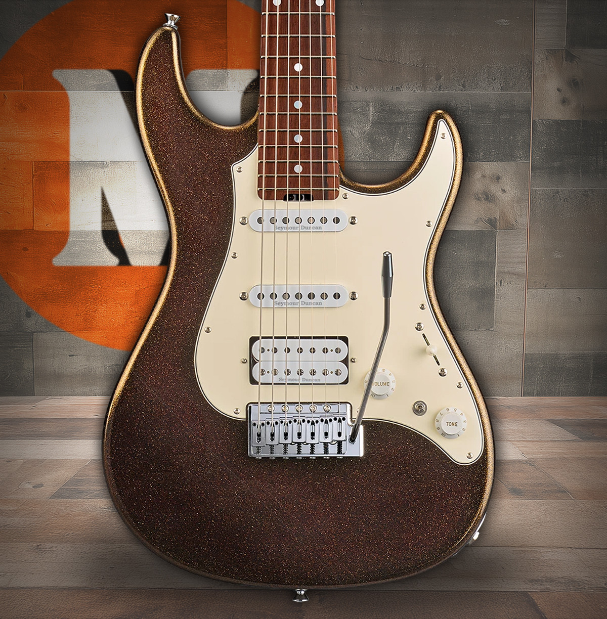 ESP SNAPPER-7 - Brass Black (ESNAP7ALRBRBLK) | Musician Madness