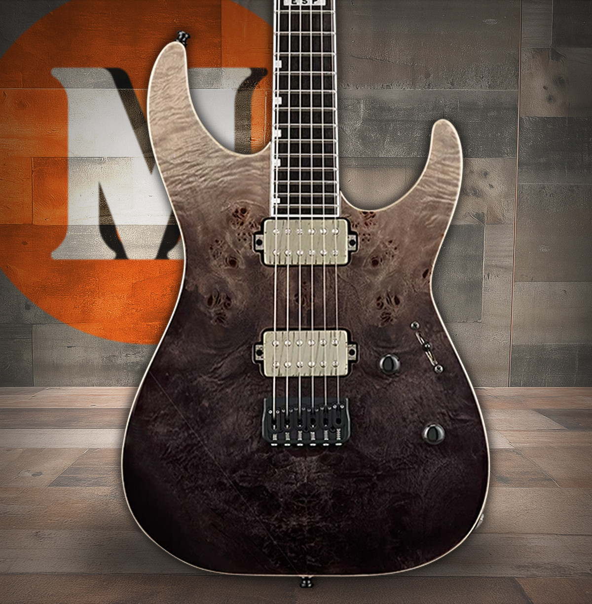 ESP E-II M-II HT - Black Natural Fade (EIIMIINTHSBLKNFD)