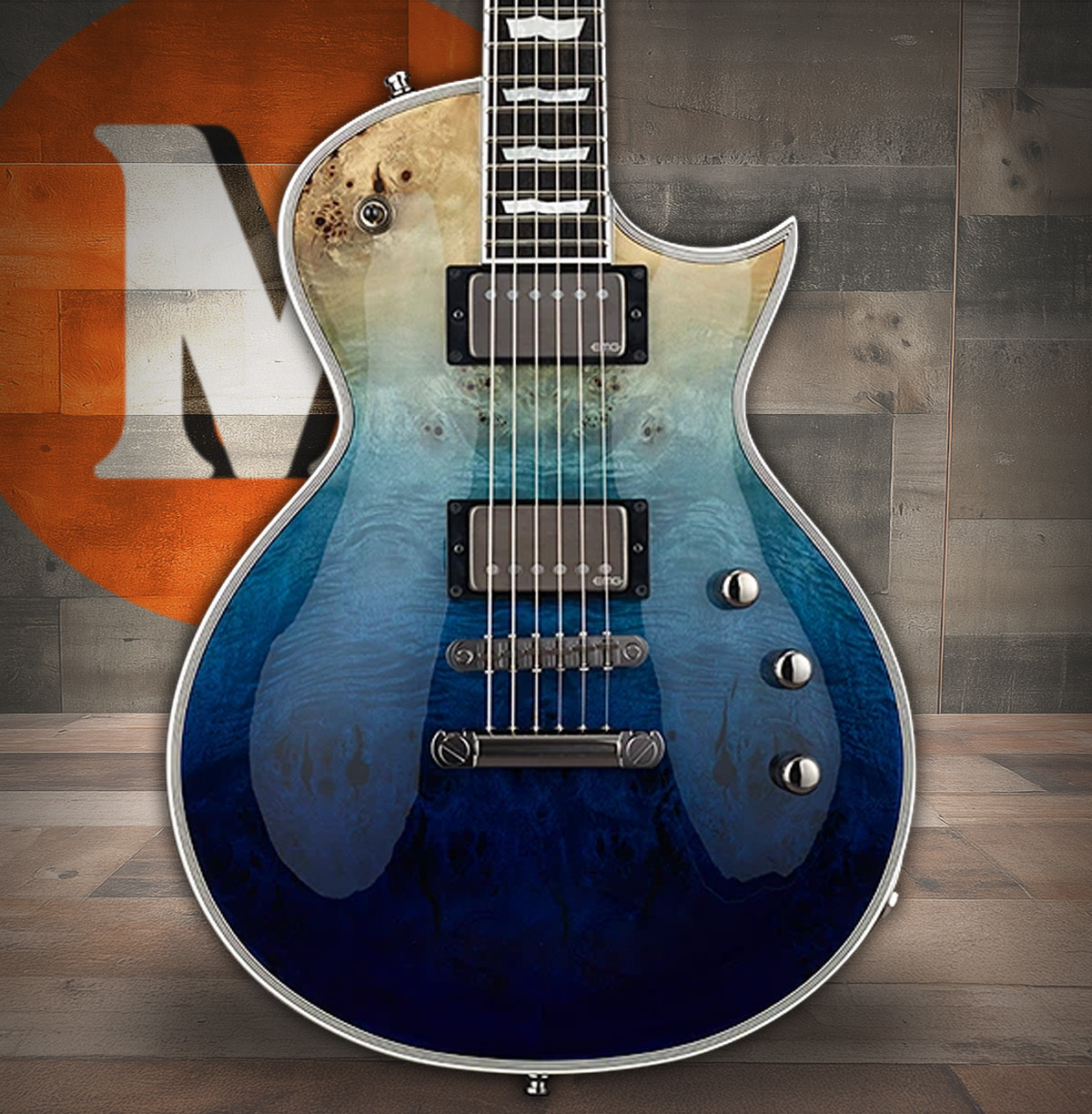 ESP E-II ECLIPSE - Blue Natural Fade LH (EIIECBMBLUNFDLH)