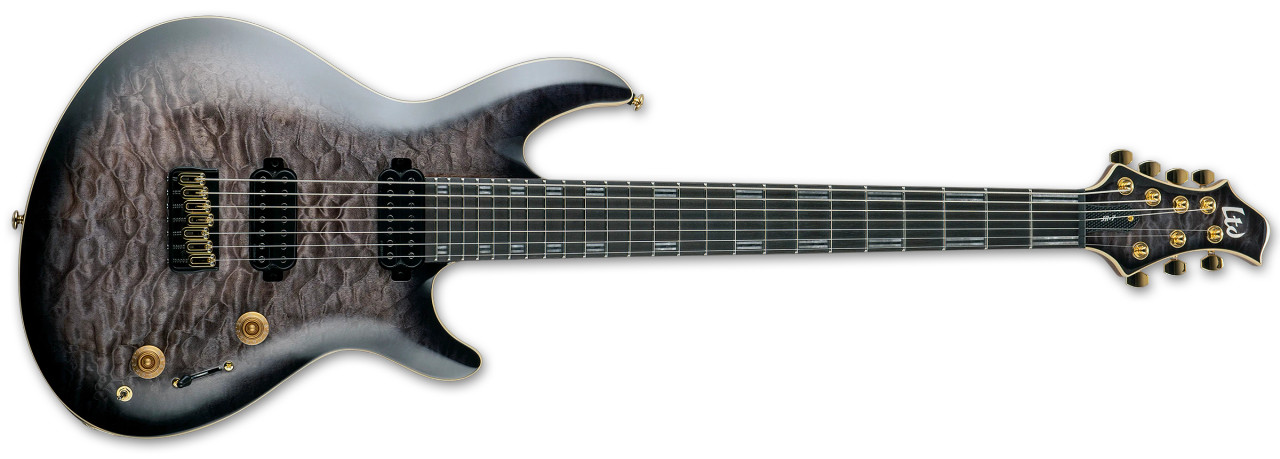 LTD JR-7 - Faded Blue Sunburst (LJR7QMFBSB)