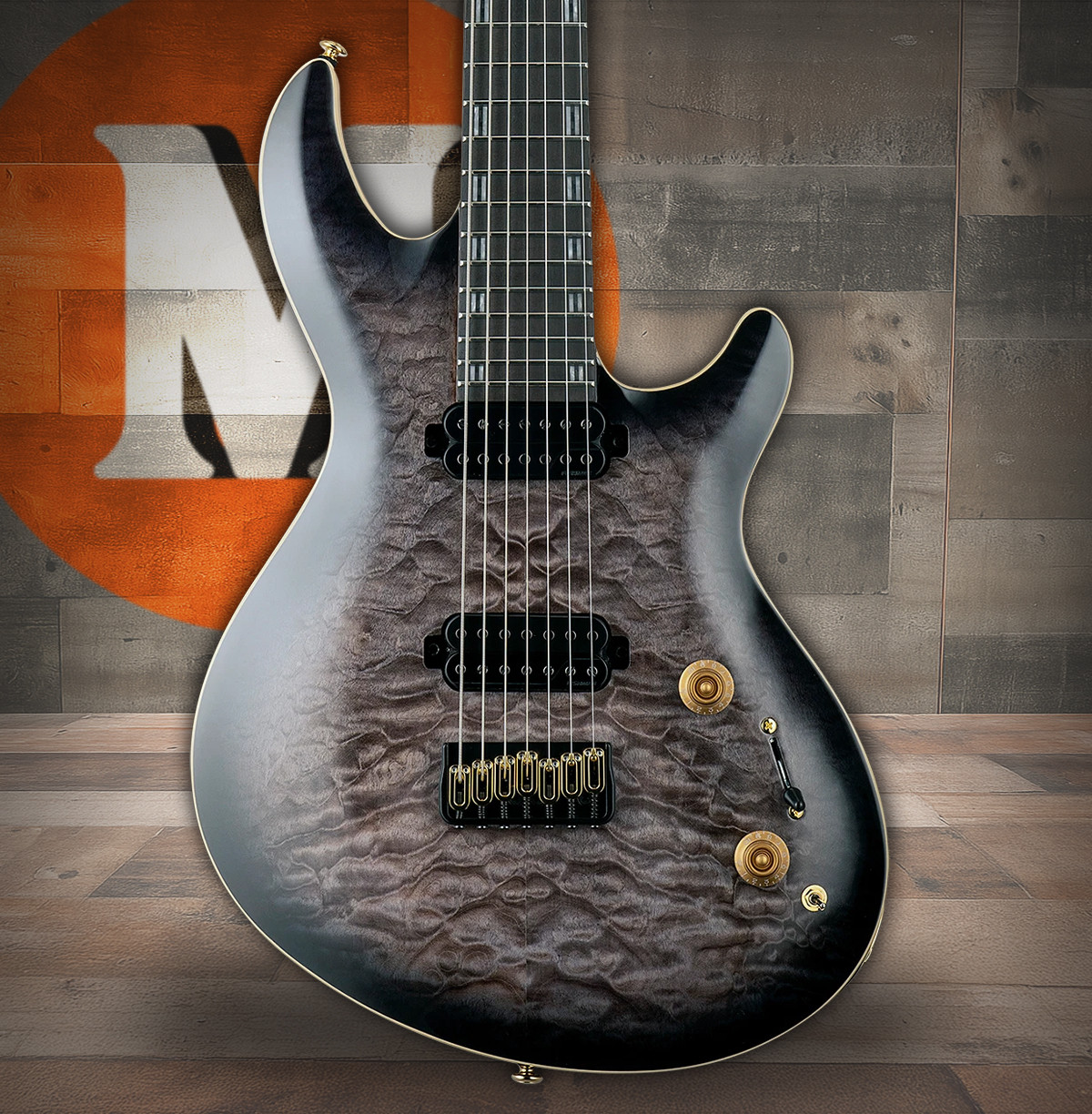 LTD JR-7 - Faded Blue Sunburst (LJR7QMFBSB)