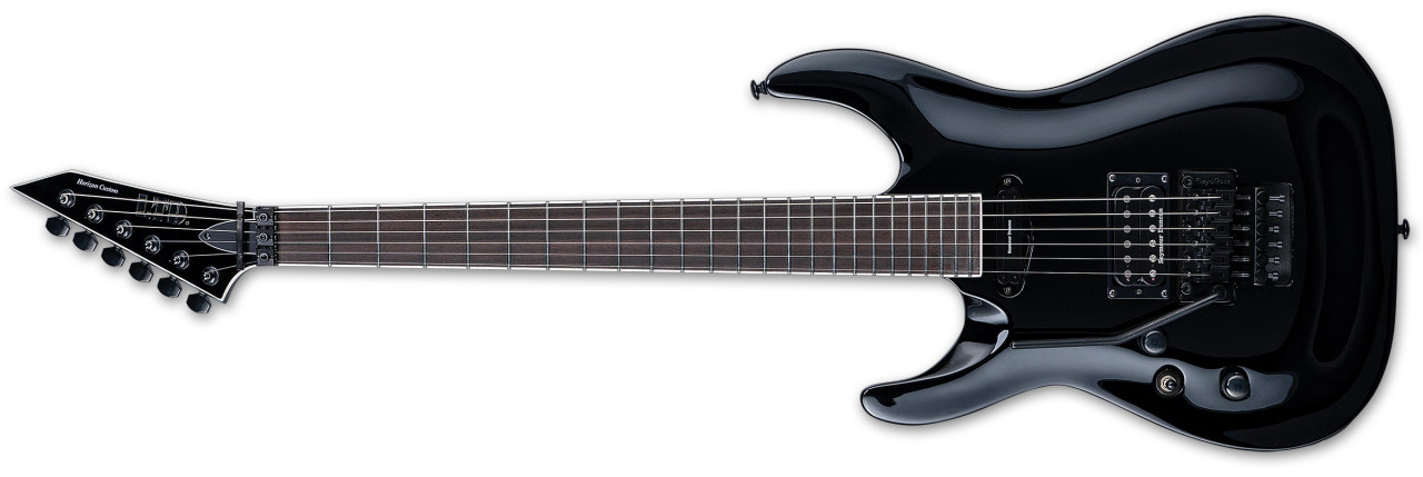 LTD Horizon Custom '87 - Black LH (LHORIZONCTM87BLKLH) | Musician Madness
