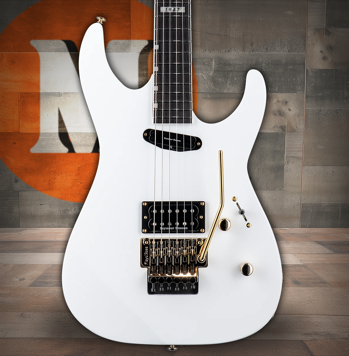 LTD Mirage Deluxe '87 - Snow White (LMIRAGEDX87SW) | Musician Madness