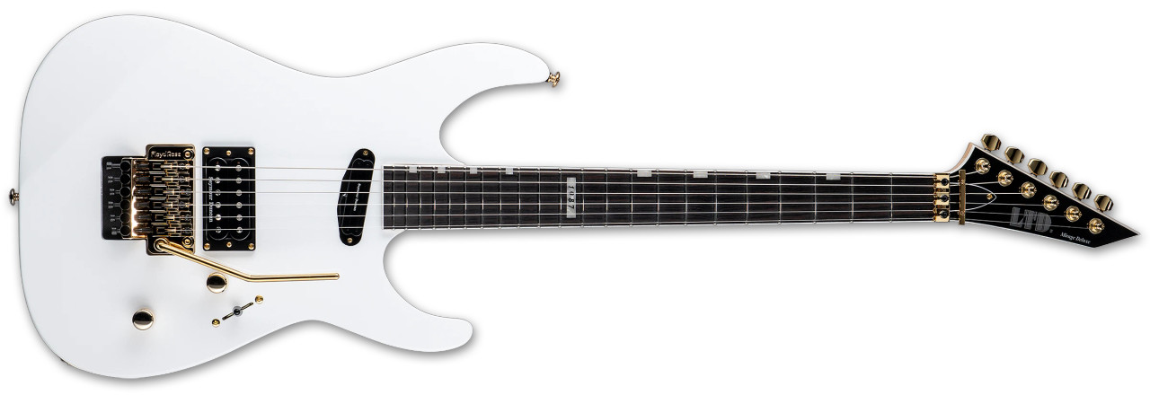 LTD Mirage Deluxe '87 - Snow White (LMIRAGEDX87SW) | Musician Madness