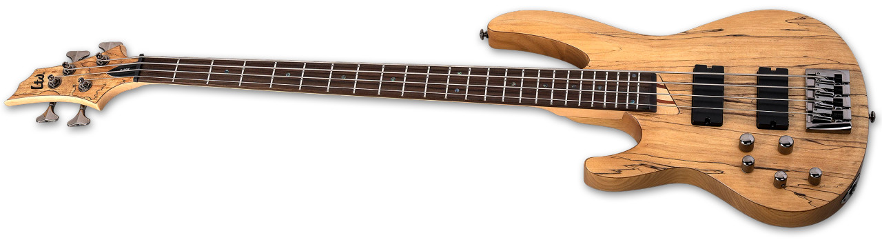 LTD B-204SM Spalted Maple Natural Satin LH (LB204SMNSLH) | Musician Madness