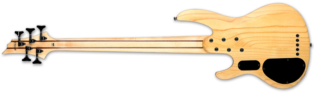 LTD B-205SM Spalted Maple Fretless - Natural Satin (LB205SMFLNS) | Musician Madness