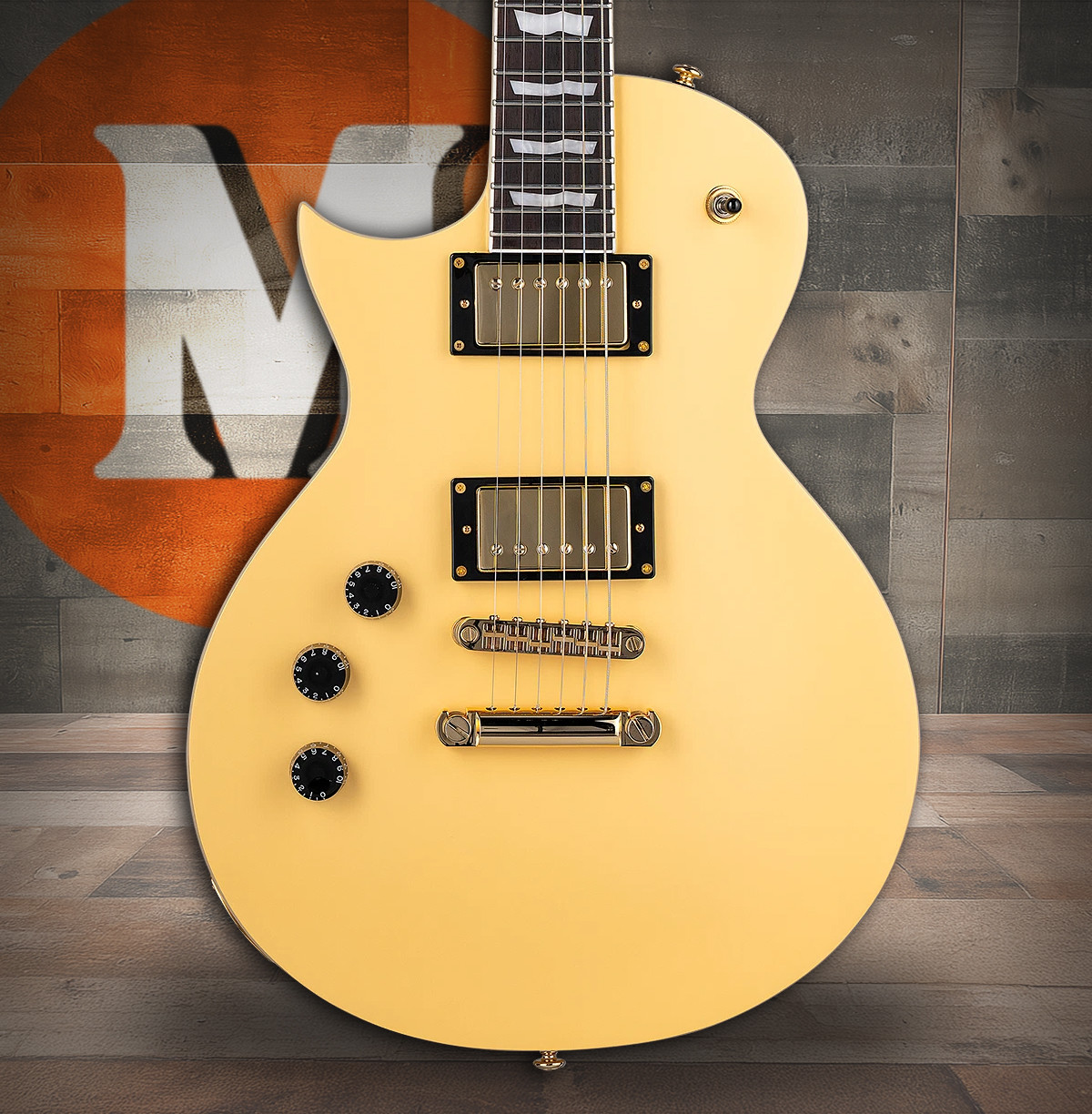 LTD EC-256 - Vintage Gold Satin LH (LEC256VGSLH) | Musician Madness