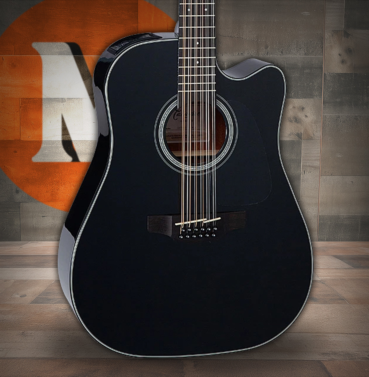 Takamine GD30CE-12 - Gloss Black (TAKGD30CE12BLK)